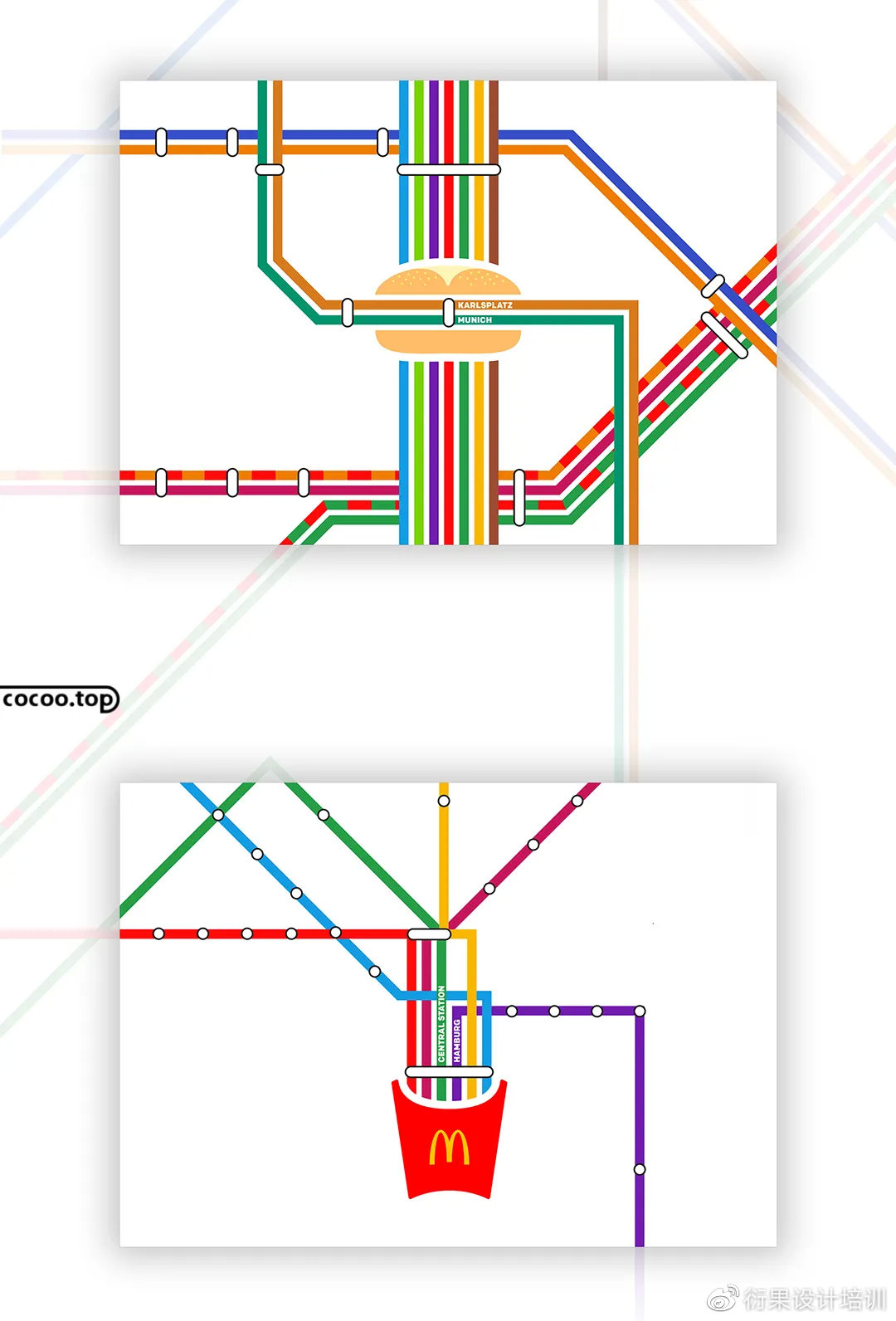 平面设计中的文字，插画，LOGO几何构图技巧